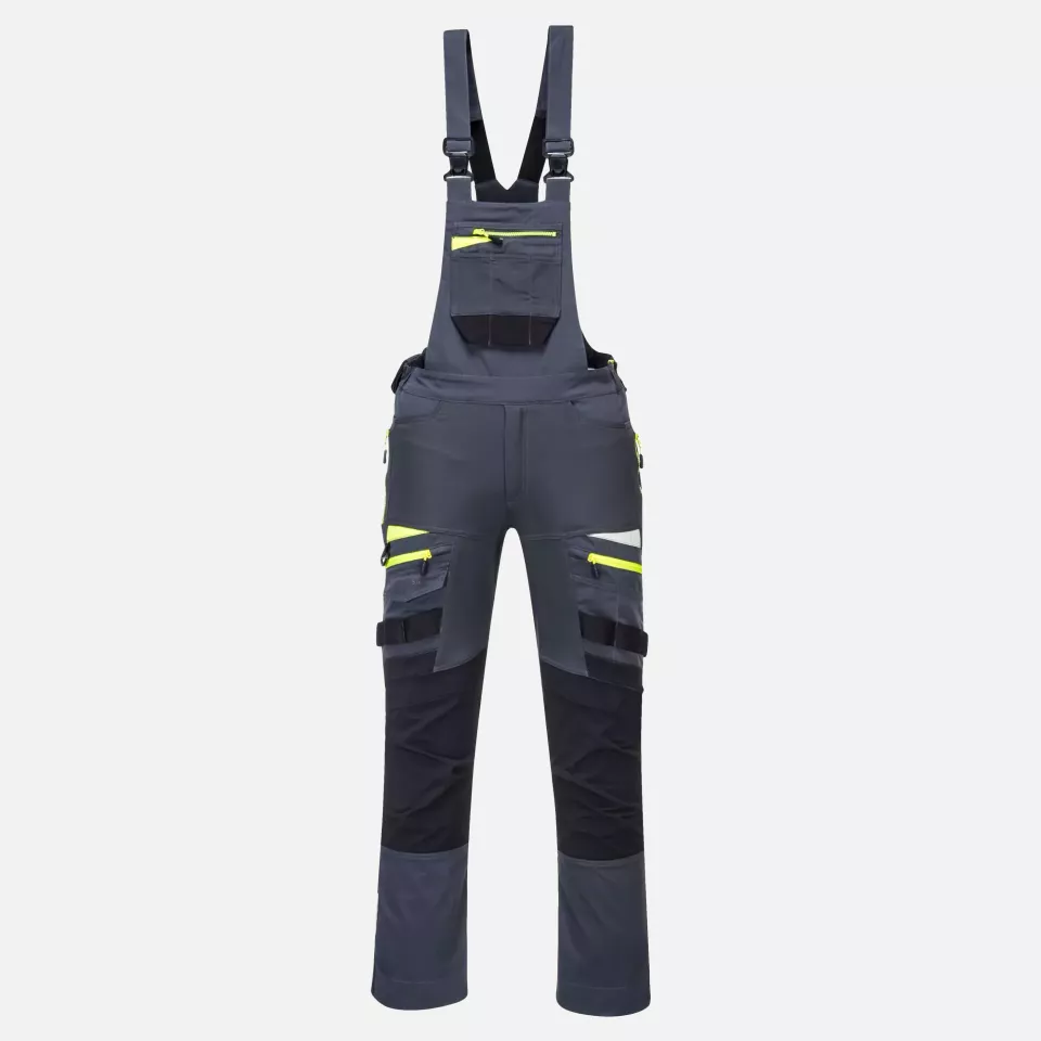 Portwest DX441MGR, DX4 Work Bib and Brace, Metal Grey, image 1, gallery thumbnail