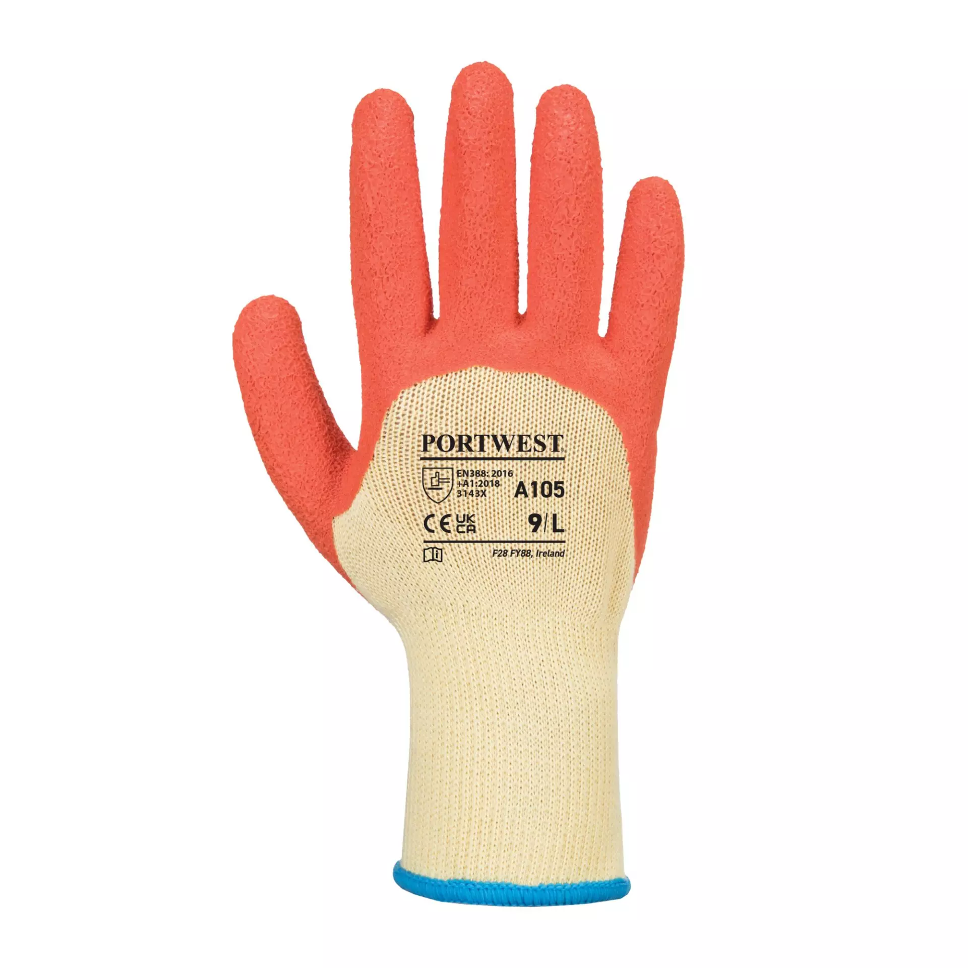 Portwest A105Y1R, Grip Xtra Glove, Yellow/Orange, image 1