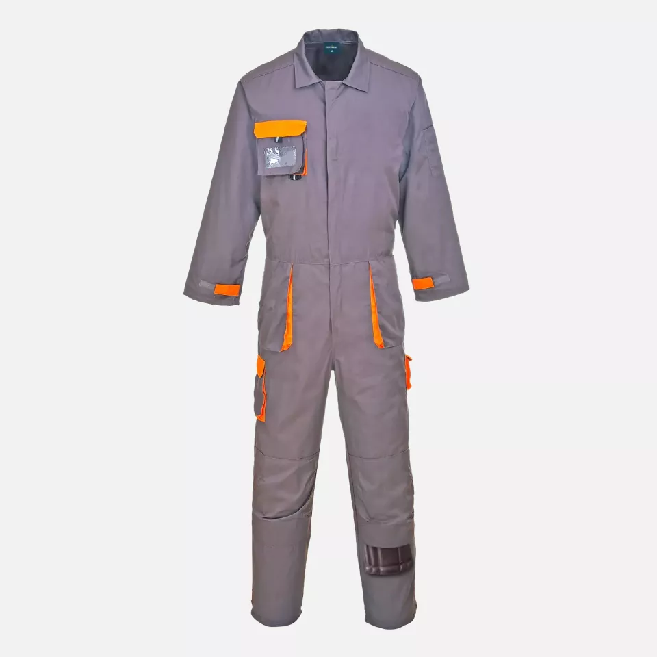 Portwest TX15GRR, Texo Contrast Coverall, Grey, image 1, gallery thumbnail