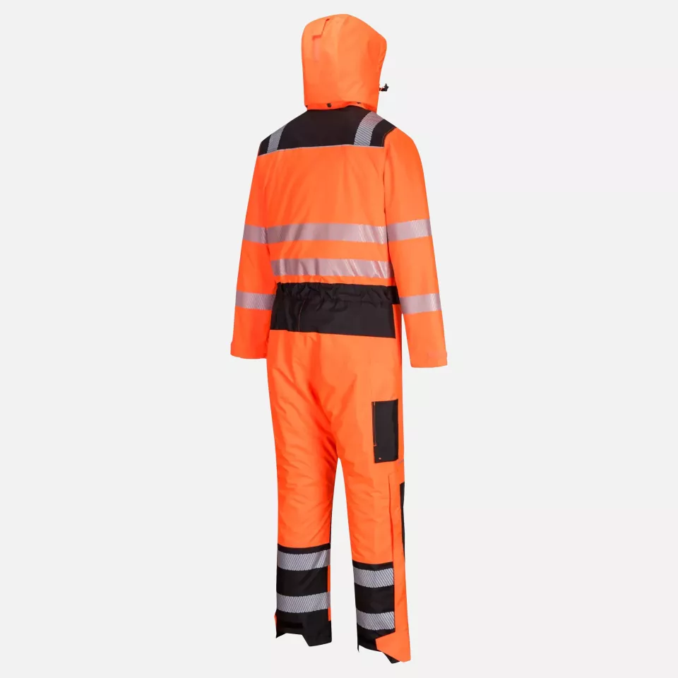 Portwest PW352OBR, PW3 Hi-Vis Winteroverall, Orange/Schwarz, image 3, gallery thumbnail