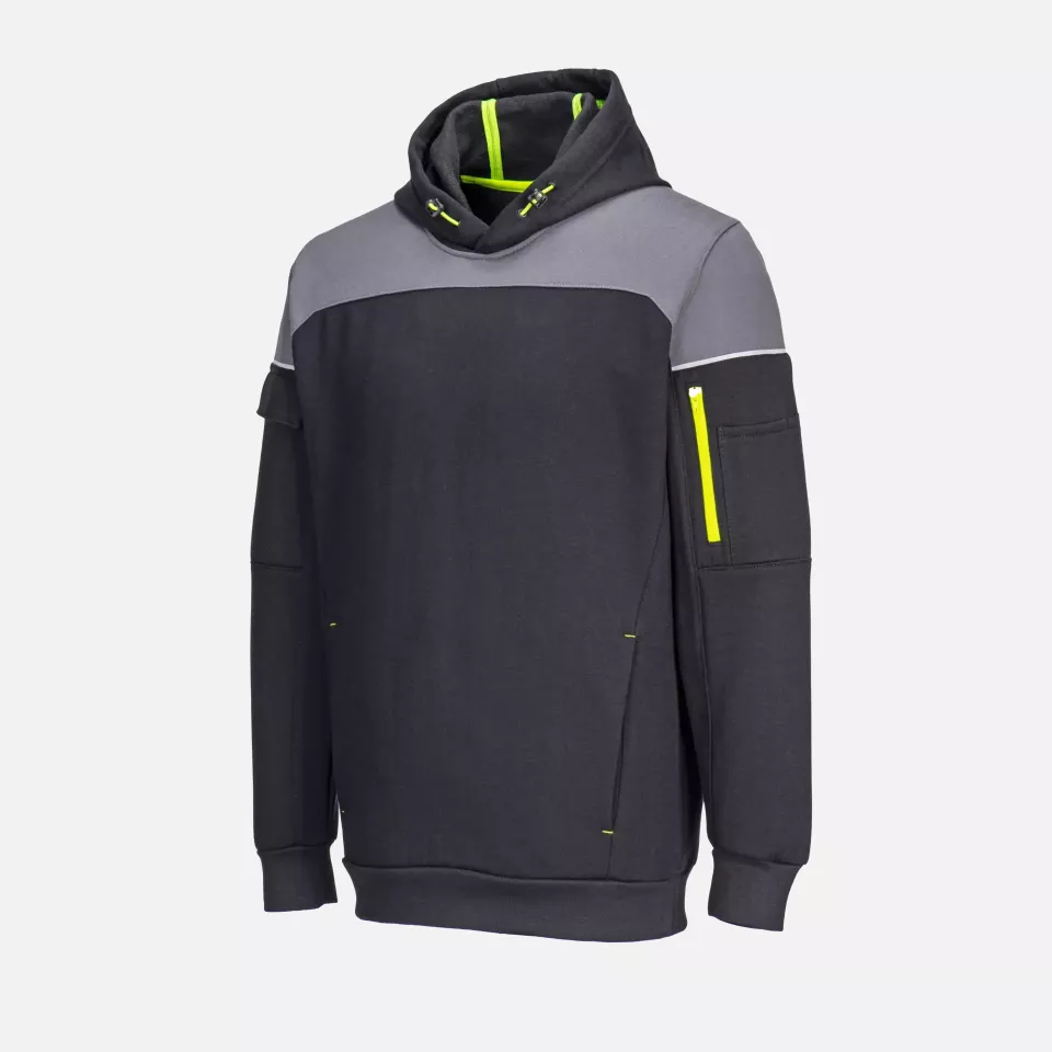 Portwest PW337BKR, PW3 Pullover Hoodie, Black, image 3, gallery thumbnail