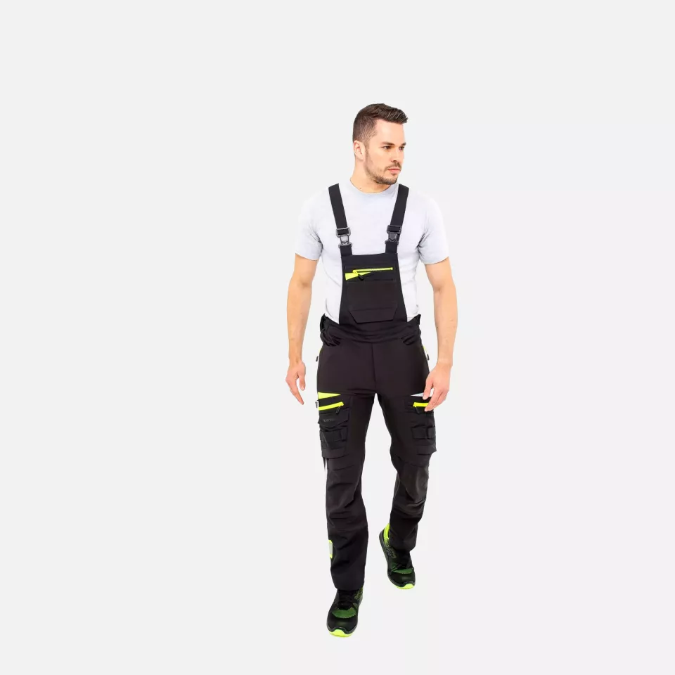 Portwest DX441BKR, DX4 Work Bib and Brace, Black, image 11, gallery thumbnail
