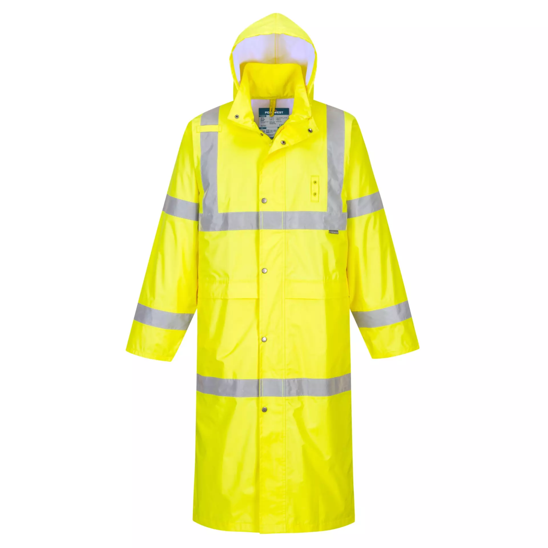 Portwest H445YER, Hi-Vis Rain Coat 122cm, Yellow, image 1