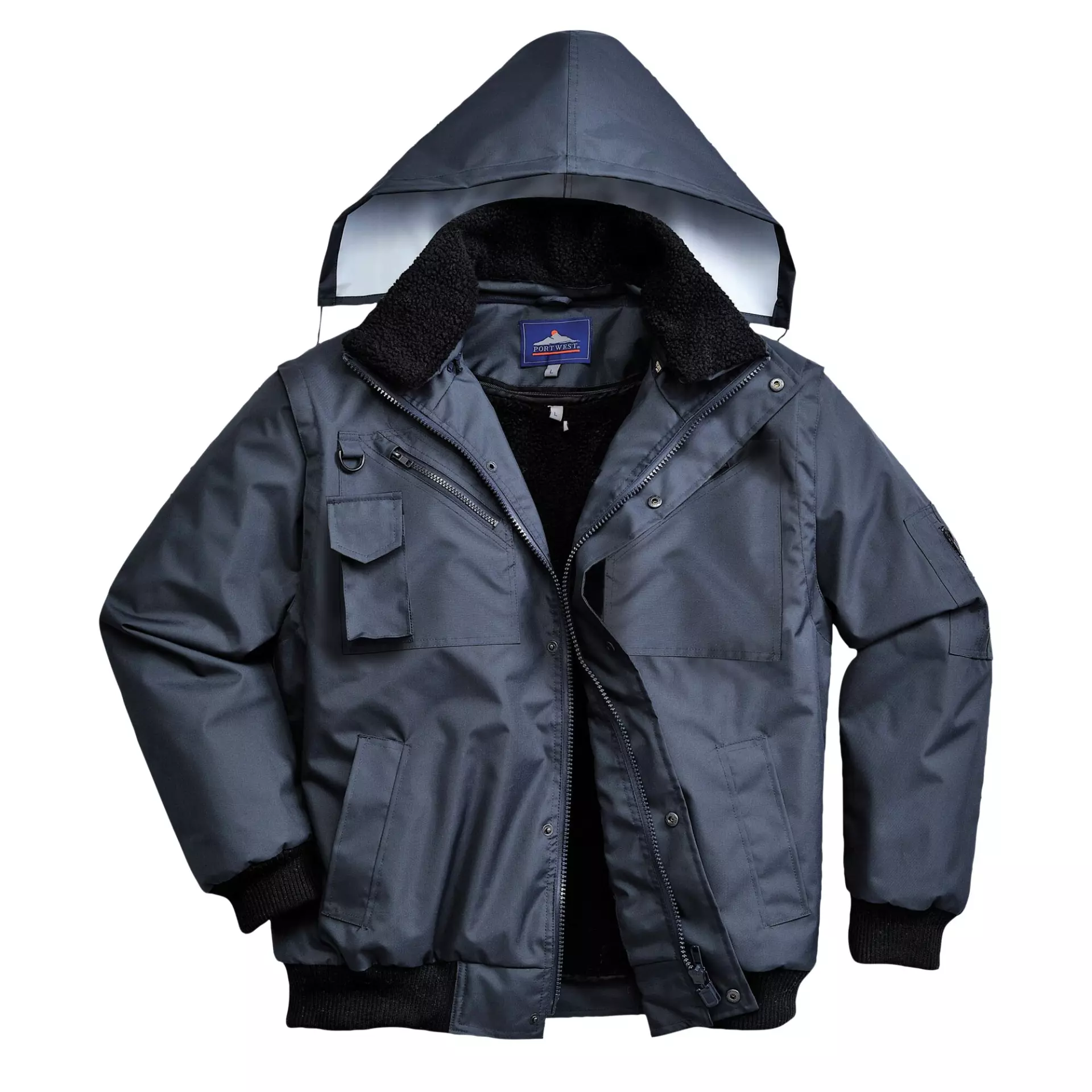 Portwest F465NAR, 3-in-1 Bomber Jacket, Navy, image 6