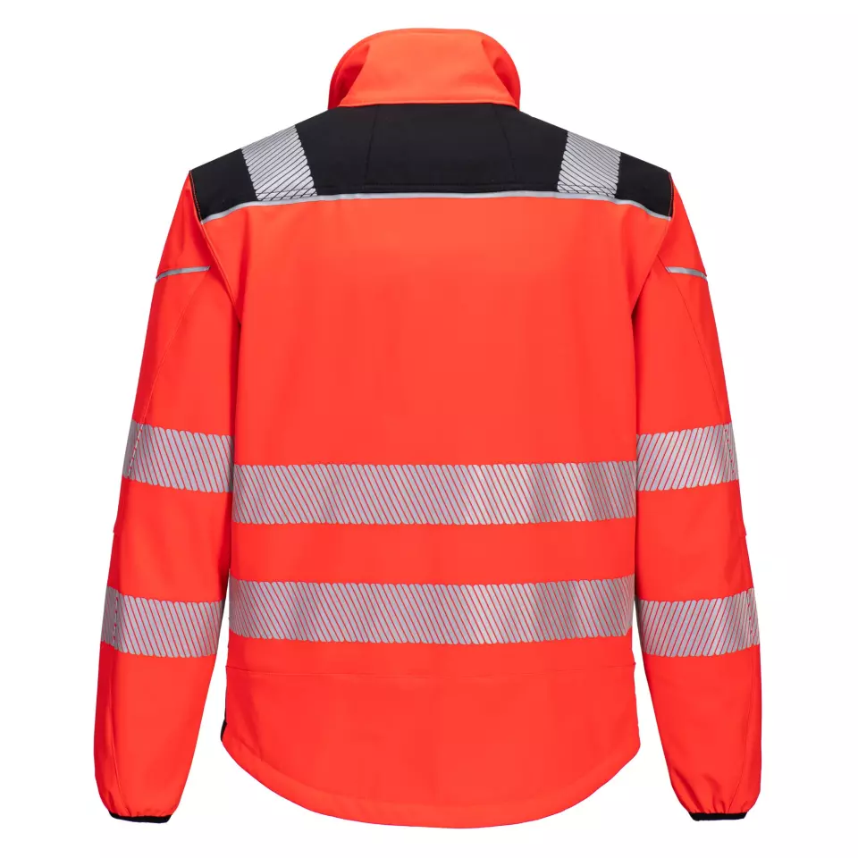 Portwest T402RBK, PW3 Hi-Vis Softshell (3L), Red/Black, image 2, gallery thumbnail