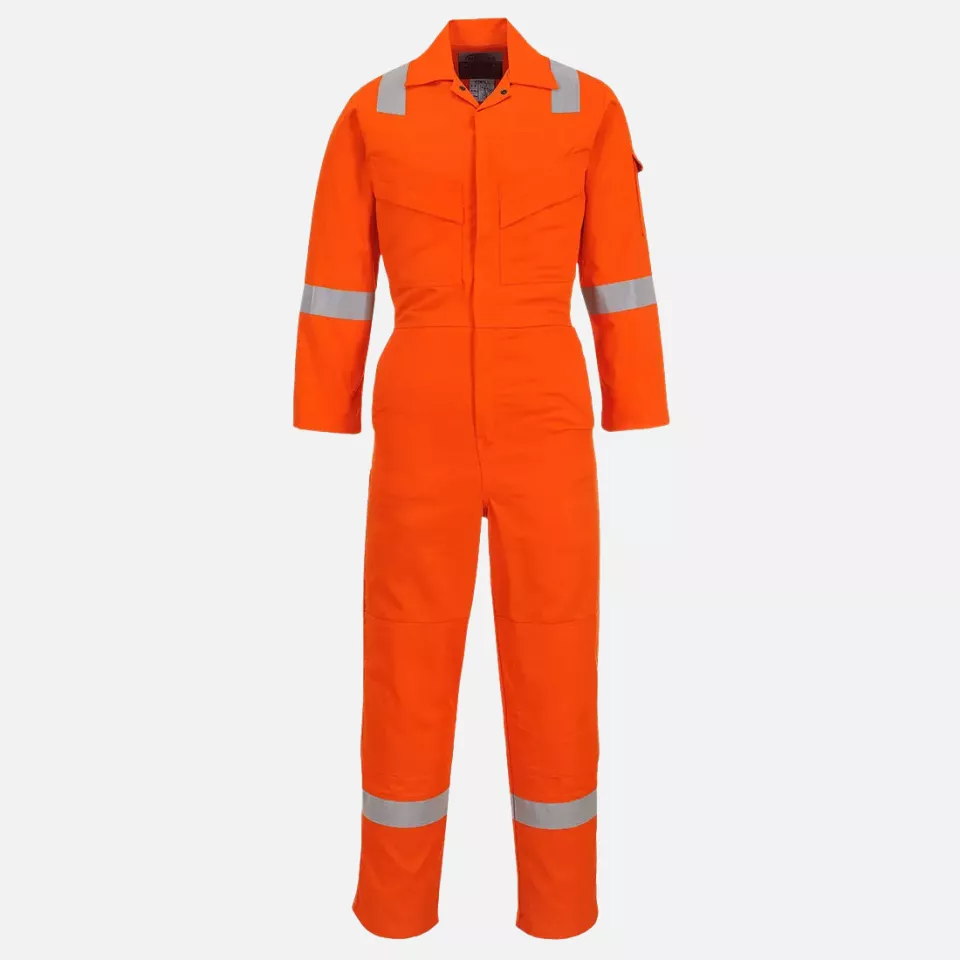 Portwest FR28ORR, Bizflame Work Light Weight Anti-Static FR Coverall 280g, Orange, image 1, gallery thumbnail
