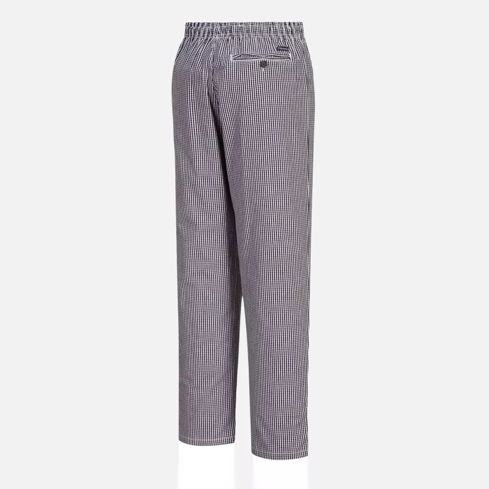 Portwest C079CKR, Chef's Bromley Trousers, Black Check, image 4, gallery thumbnail