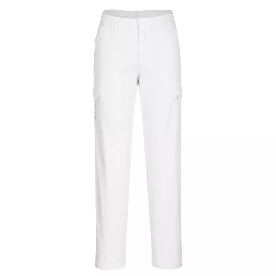 Portwest S233WHR, WX2 Eco Women's Stretch Cargo Trousers, White, image 1, gallery thumbnail