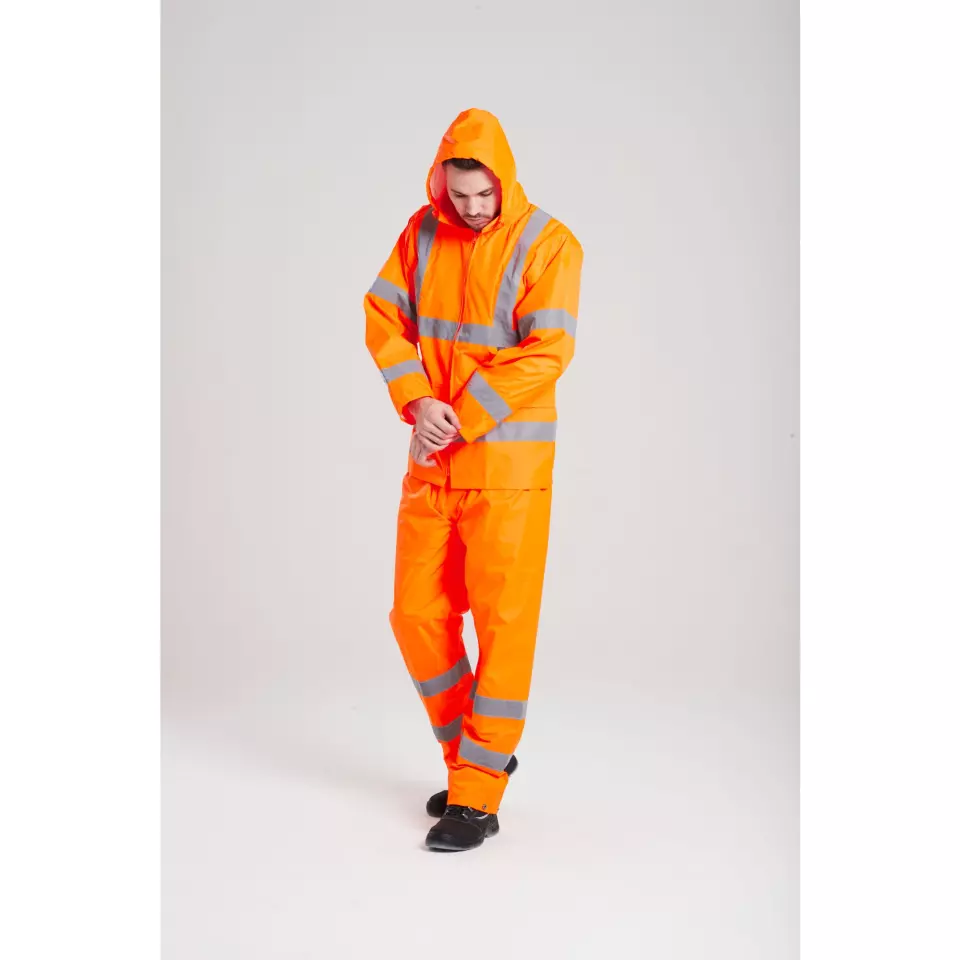 Portwest H440ORR, Hi-Vis Rain Jacket, Orange, image 5, gallery thumbnail