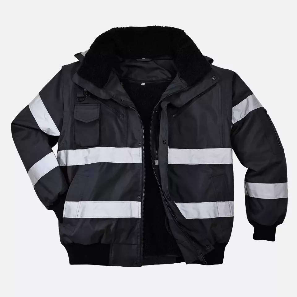 Portwest S435BKR, Iona 4-in-1 Pilotenjacke, Schwarz, image 3, gallery thumbnail