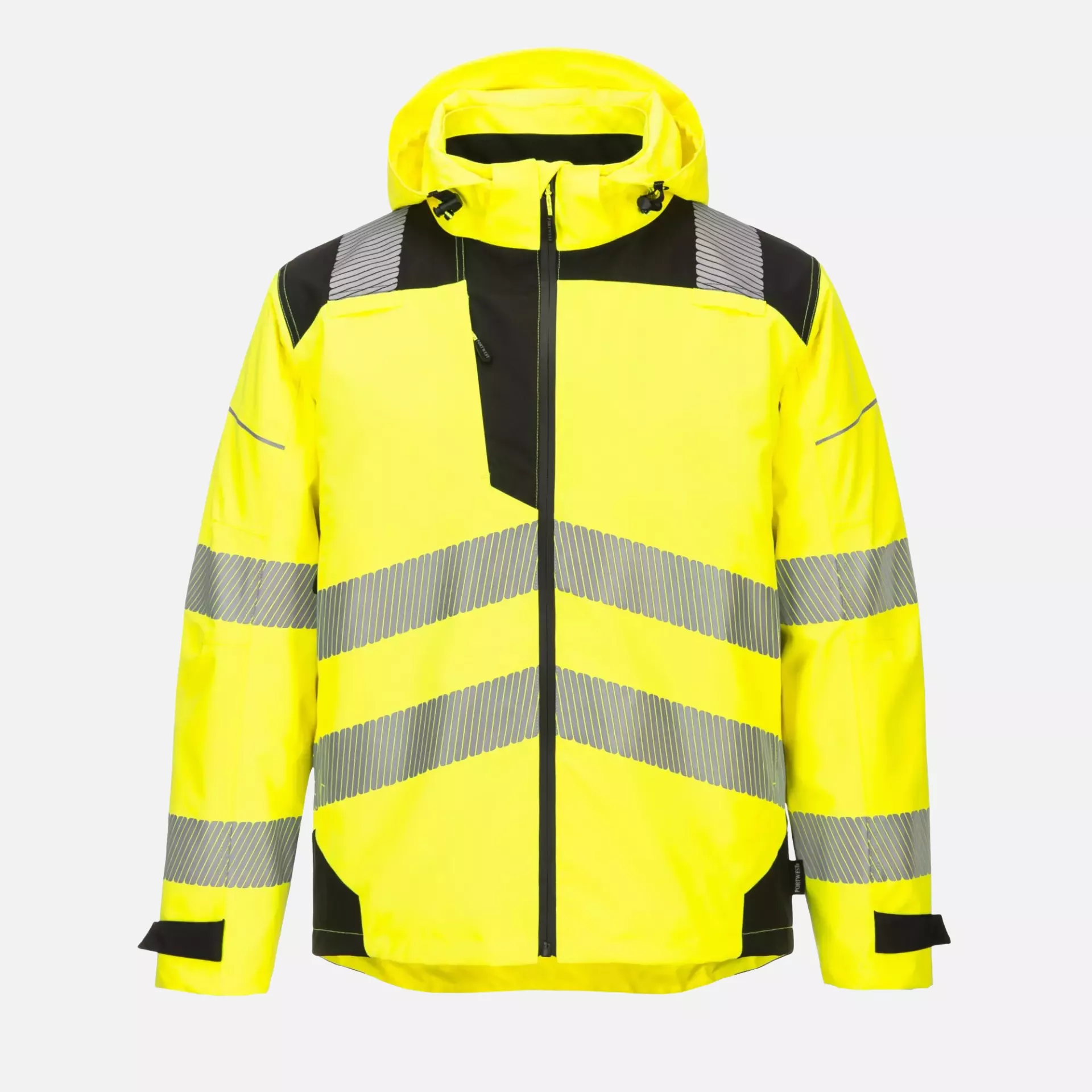 Portwest PW360YBR, PW3 Hi-Vis Extreme Rain Jacket, Yellow/Black, image 4