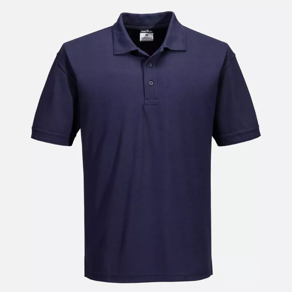 Portwest B210NAR, Naples Polo Shirt S/S, Navy, image 1, gallery thumbnail