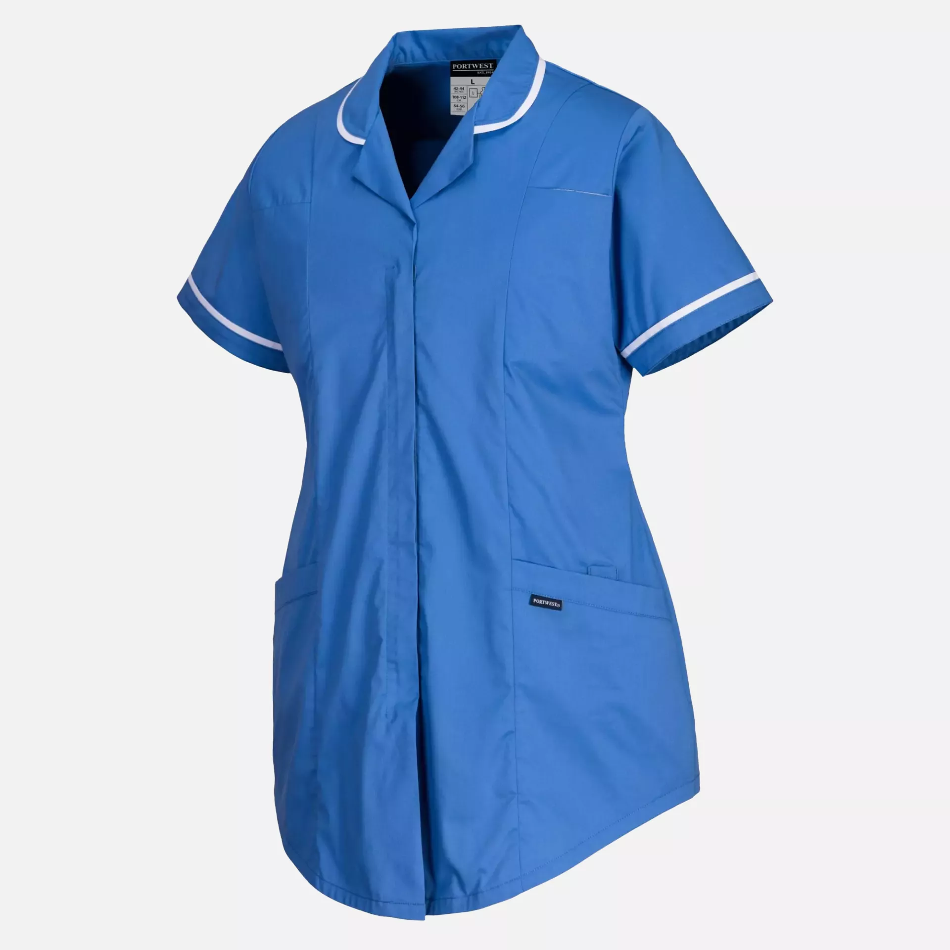 Portwest LW18HBR, Stretch Maternity Tunic, Hamilton Blue, image 4
