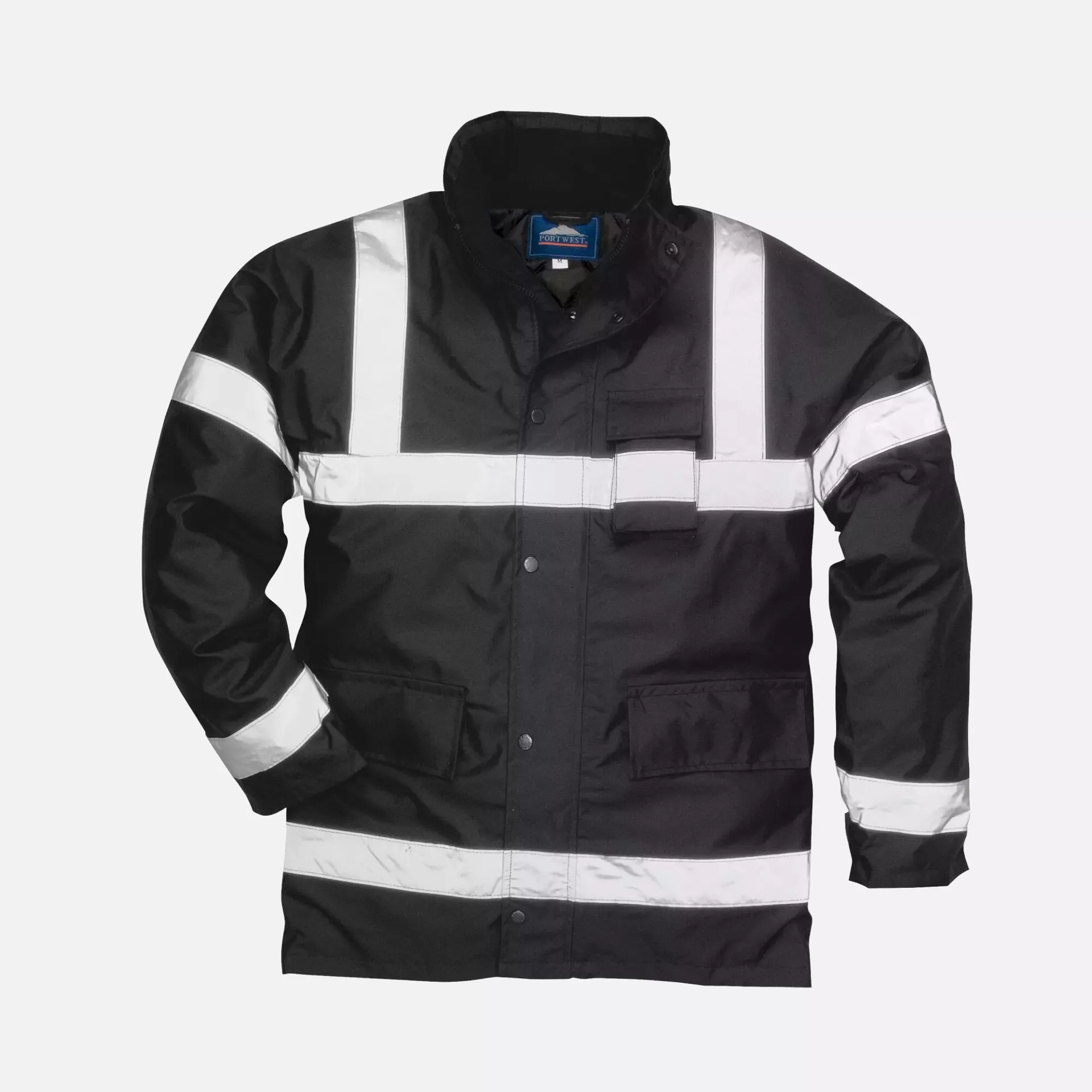 Portwest S433BKR, Iona Lite Traffic Jacket, Black, image 3