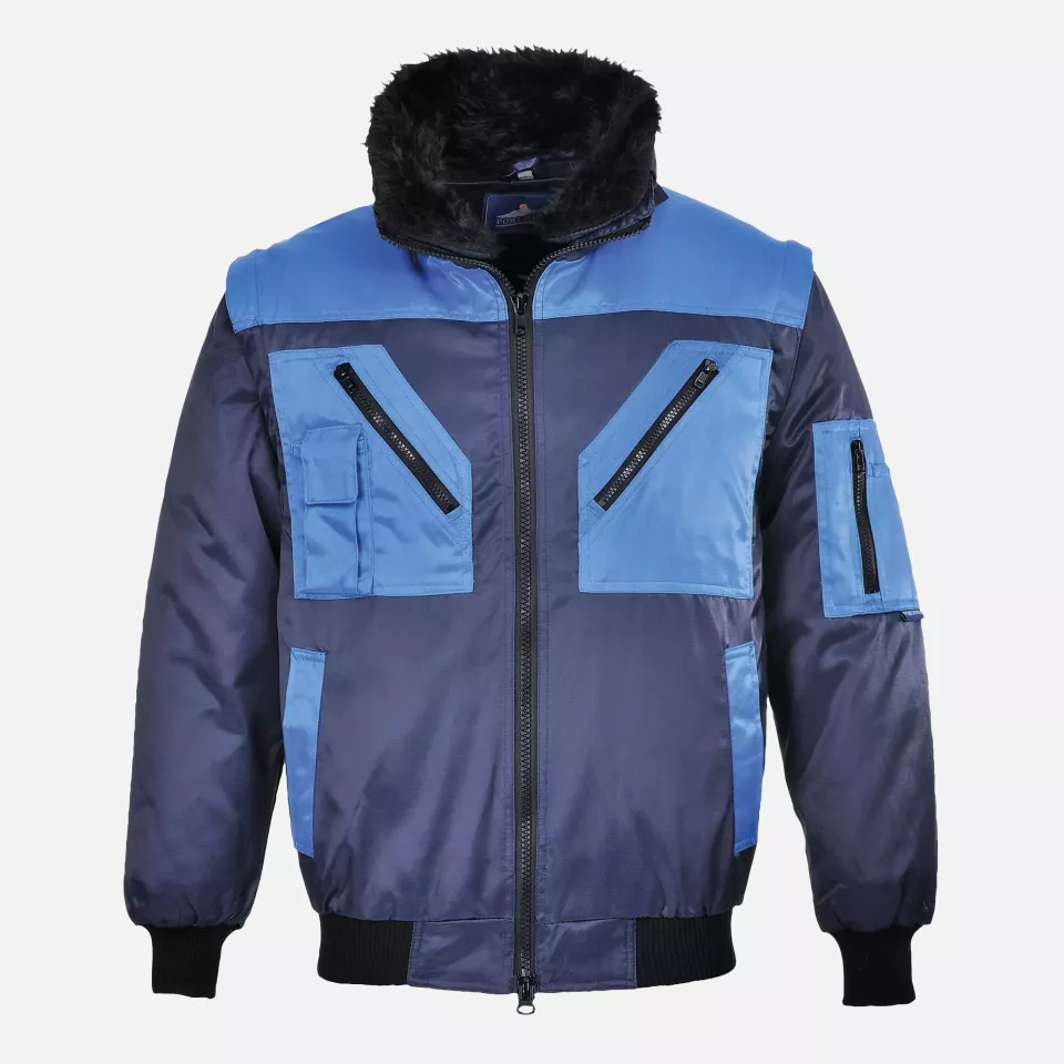 Portwest PJ20NAR, Two Tone Pilot Jacket, Navy, image 1, gallery thumbnail