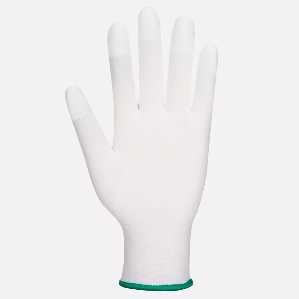 Portwest A121WHR, PU Fingertip Glove, White, image 3, gallery thumbnail