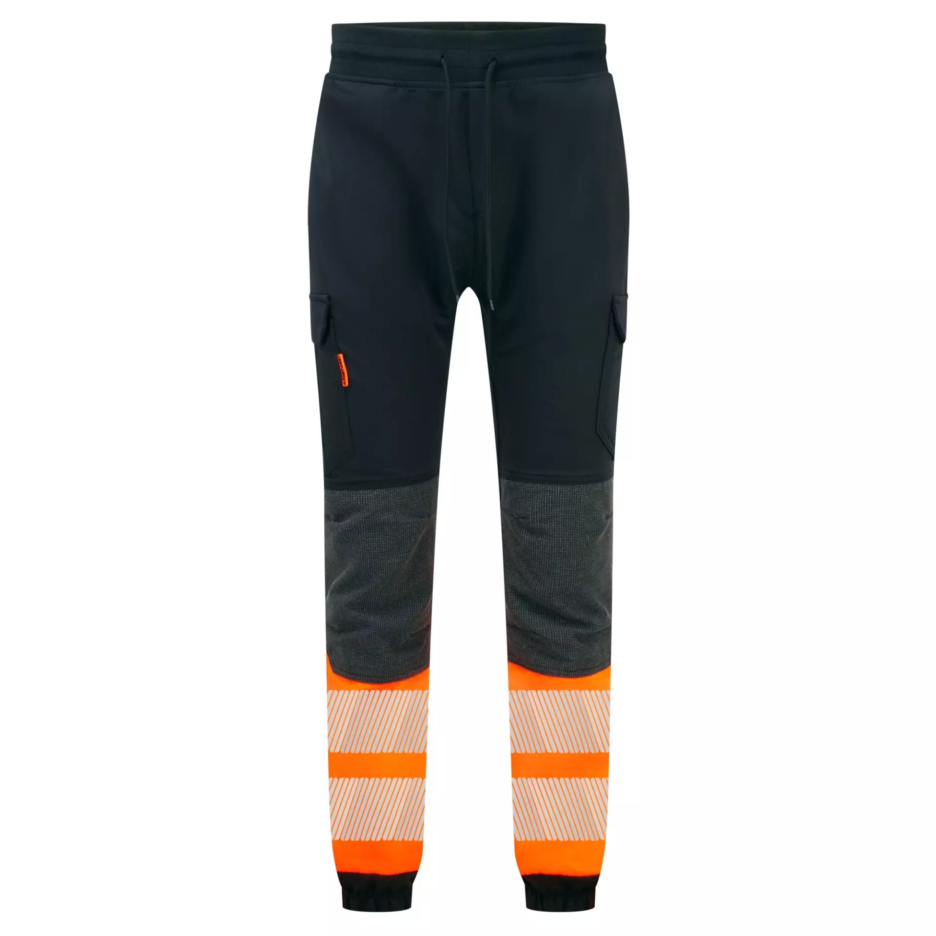 Portwest KX341KOR, PW3 Hi-Vis Flexi Class 1 Jogger, Black/Orange, image 1