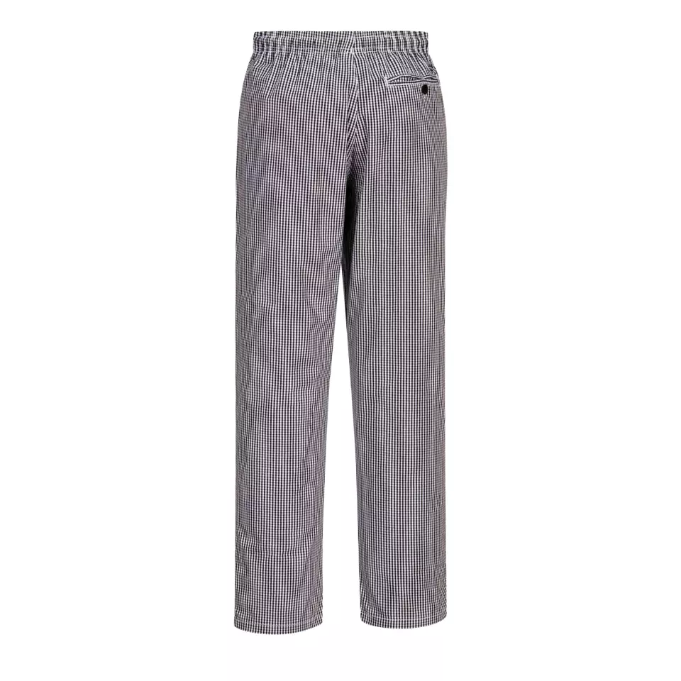 Portwest C079CKR, Chef's Bromley Trousers, Black Check, image 2, gallery thumbnail