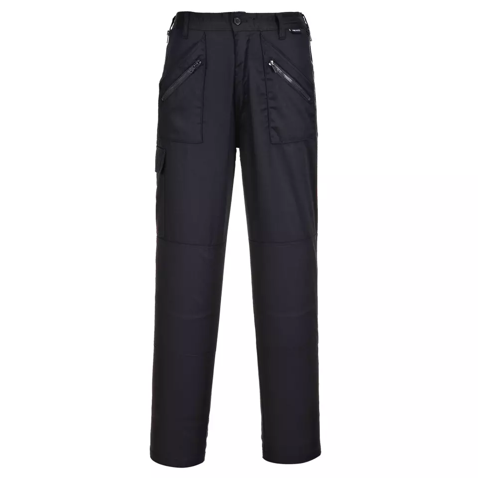 Portwest S687BKT, Women's Action Trousers, Black Tall, image 1, gallery thumbnail