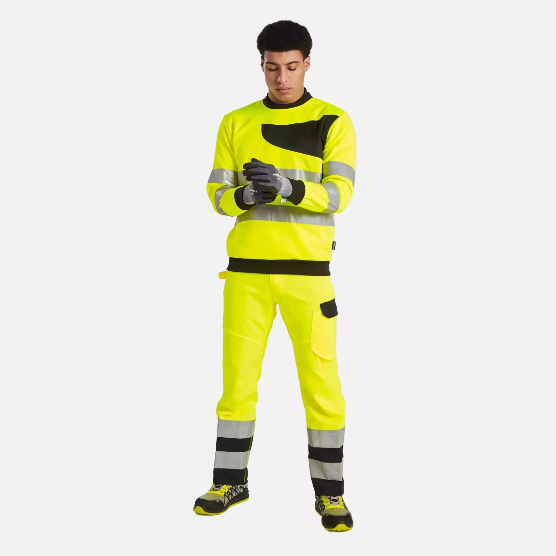 Portwest PW277OBR, PW2 Hi-Vis Sweatshirt, Orange/Black, image 6