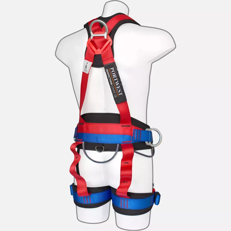 Portwest FP19RER, 4 Point Comfort Plus Harness, Red, image 6, gallery thumbnail