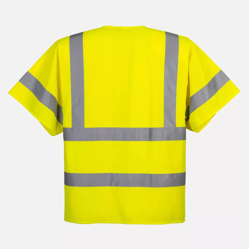 Portwest C372YER, Hi-Vis Band and Brace Zip Vest S/S, Yellow, image 2, gallery thumbnail