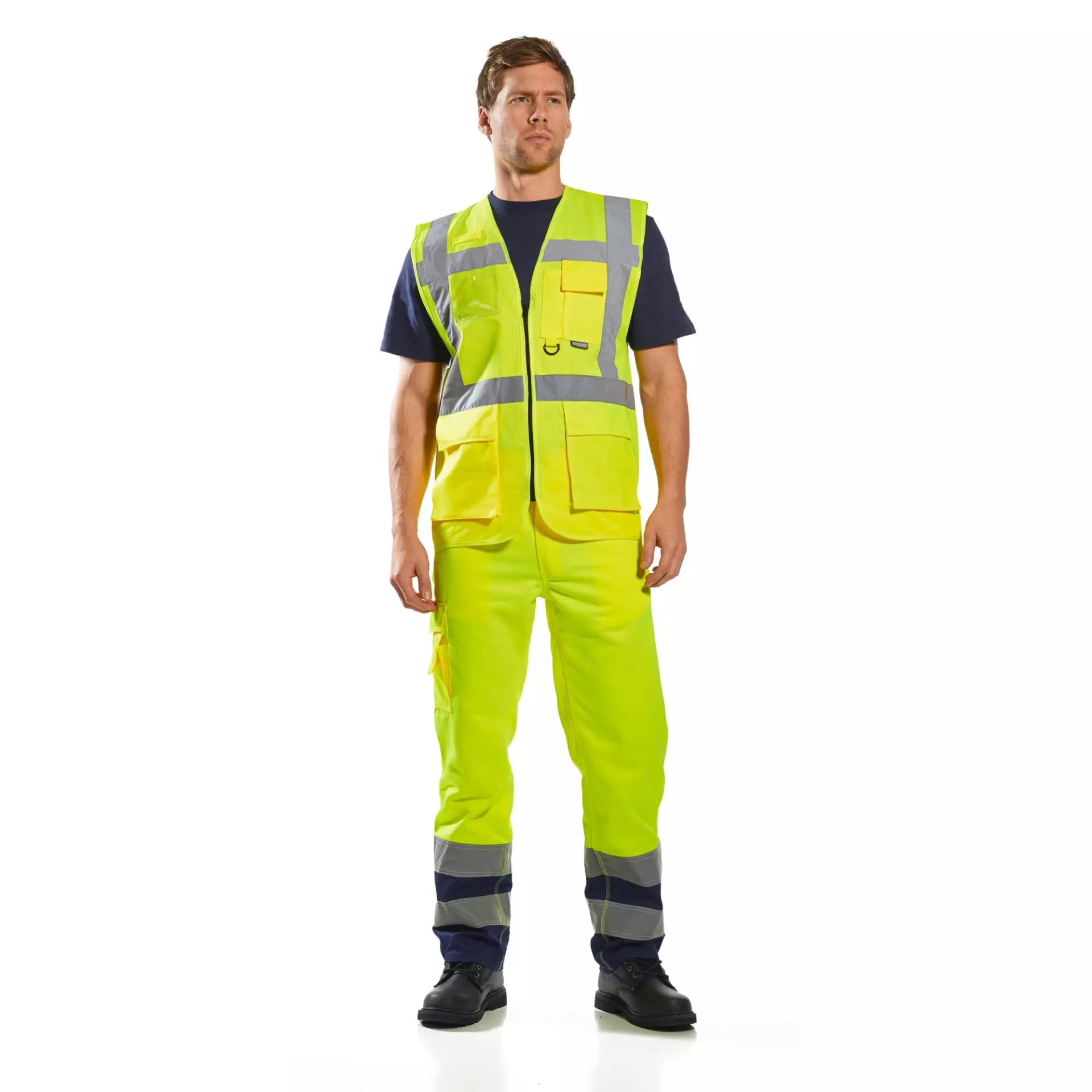 Portwest S476ORR, Berlin Hi-Vis Executive Vest, Orange, image 5