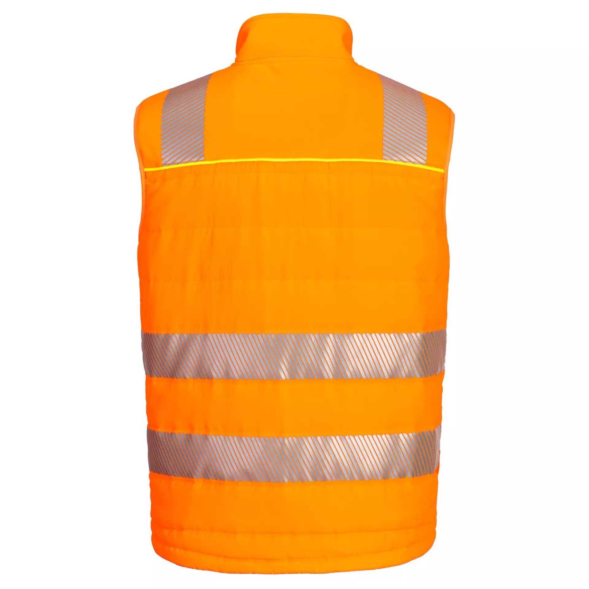 Portwest DX479OBR, DX4 Hi-Vis Hybrid Baffle Bodywarmer, Orange/Black, image 1