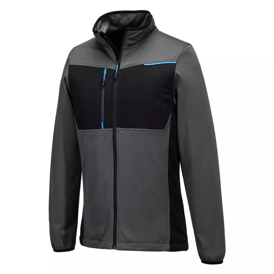Portwest T756MGR, WX3 Full Zip Tech Fleece, Metal Grey, image 3, gallery thumbnail