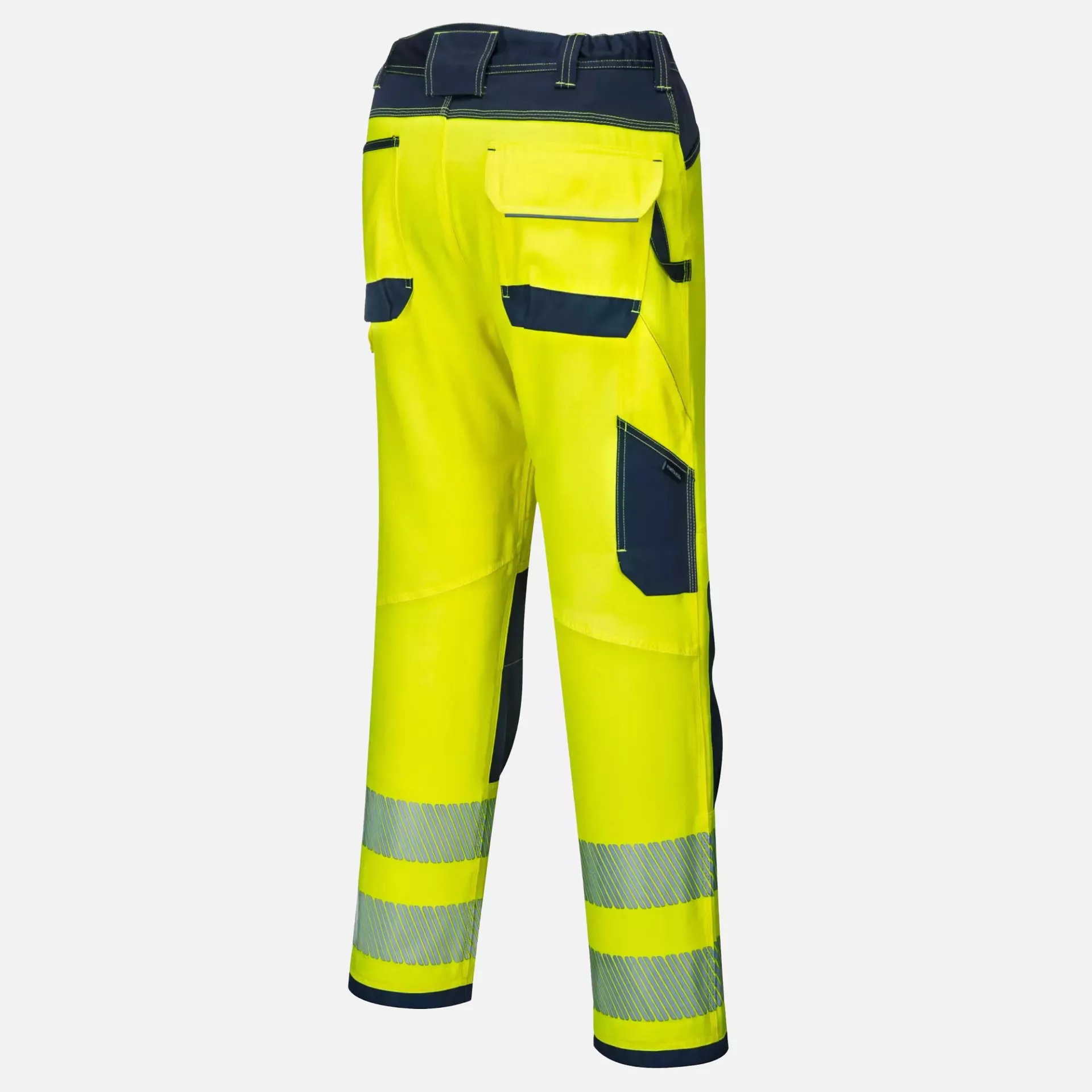 Portwest PW340YNR, PW3 Hi-Vis Work Trousers, Yellow/Navy, image 3