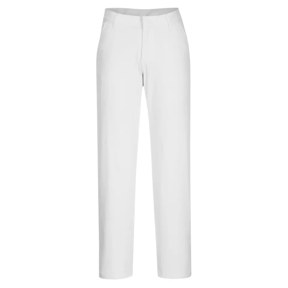 Portwest S235WHR, WX2 Eco Women's Stretch Slim Chino Trousers, White, image 1, gallery thumbnail
