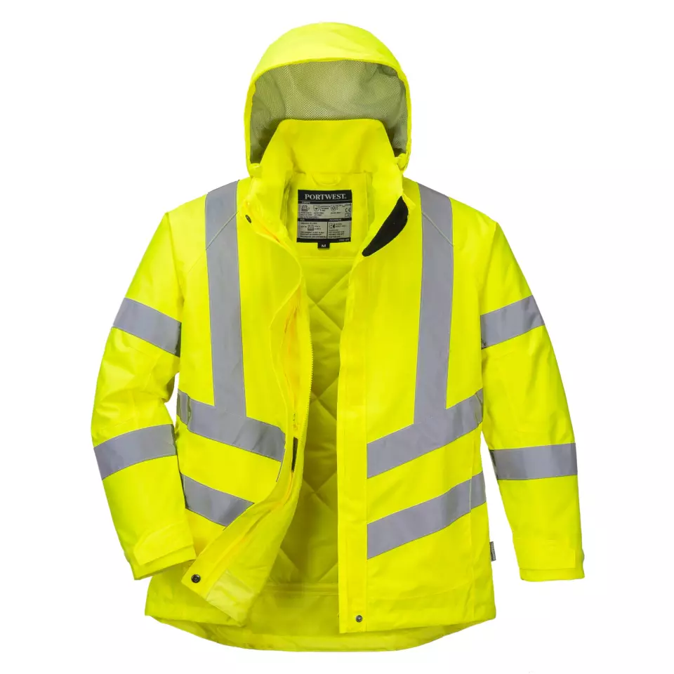 Portwest LW74YER, Hi-Vis Women's Winter Jacket, Yellow, image 1, gallery thumbnail
