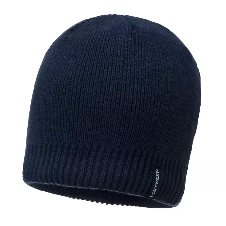 Portwest B031NAR, Waterproof Beanie, Navy, image 2, gallery thumbnail