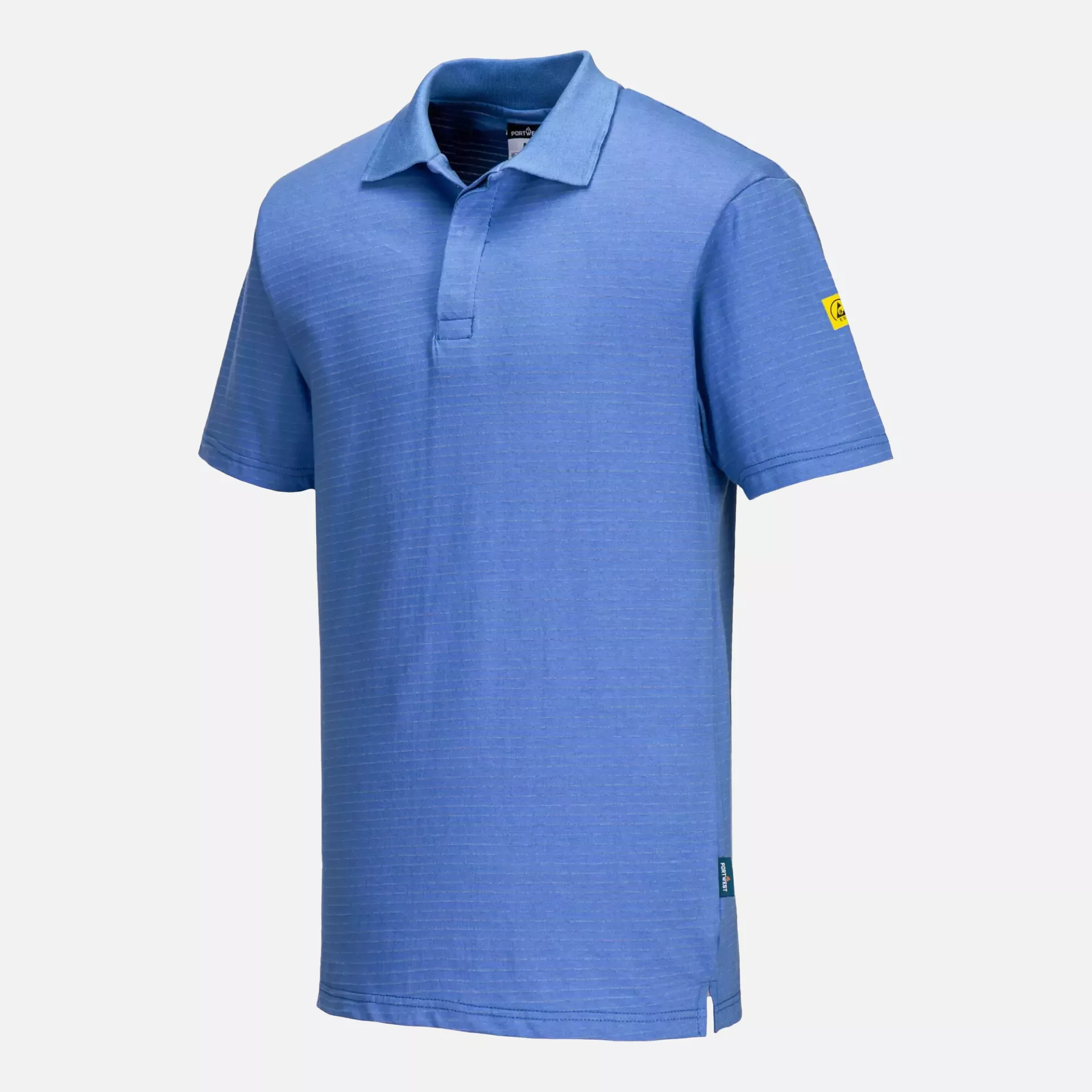 Portwest AS21HBR, Anti-Static ESD Polo Shirt S/S, Hamilton Blue, image 4