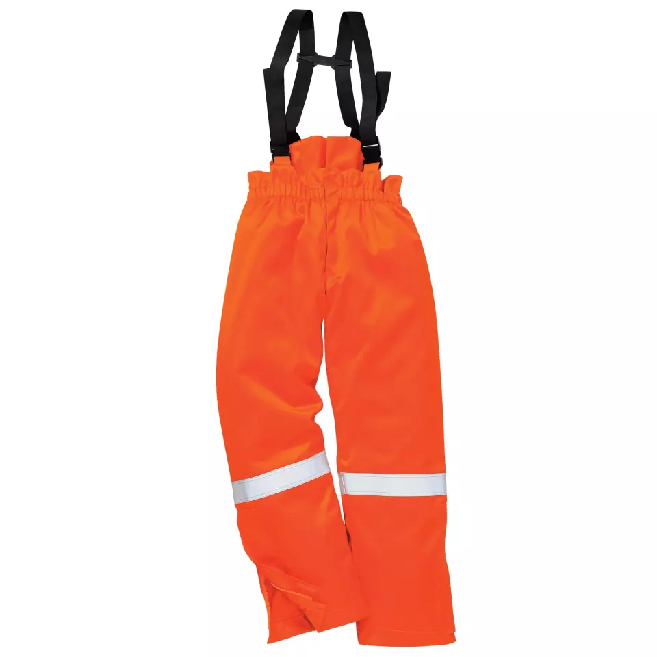Portwest FR58ORR, FR Anti-Static Winter Salopettes, Orange, image 3, gallery thumbnail