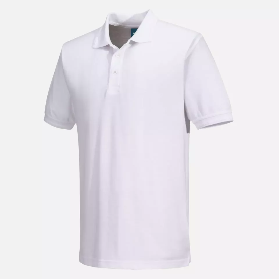 Portwest B210WHR, Naples Poloshirt Kurzarm, Weiß, image 3, gallery thumbnail