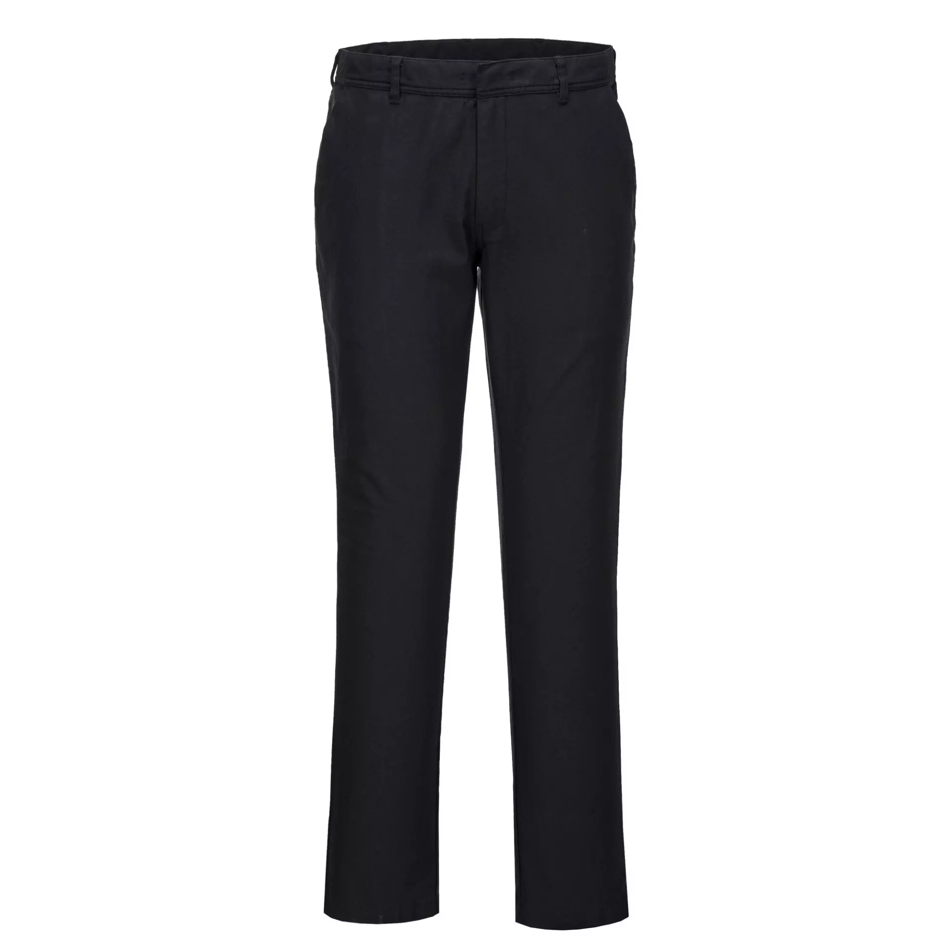 Portwest S232BKS, WX2 Eco Stretch Slim Chino Trousers, Black Short, image 1