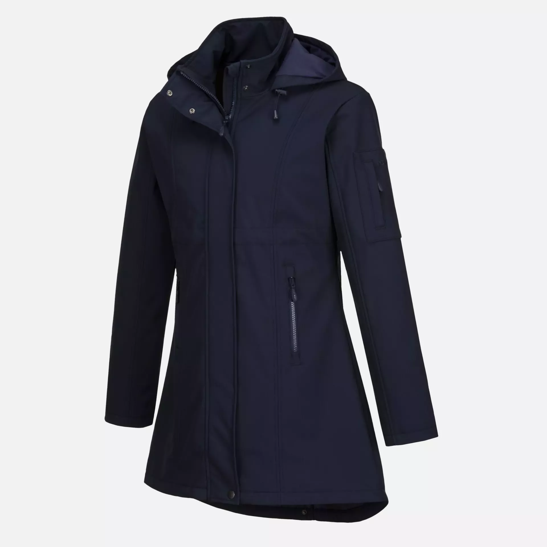 Portwest TK42NAR, Carla Women's Hooded Softshell Jacket (3L), Navy, image 5
