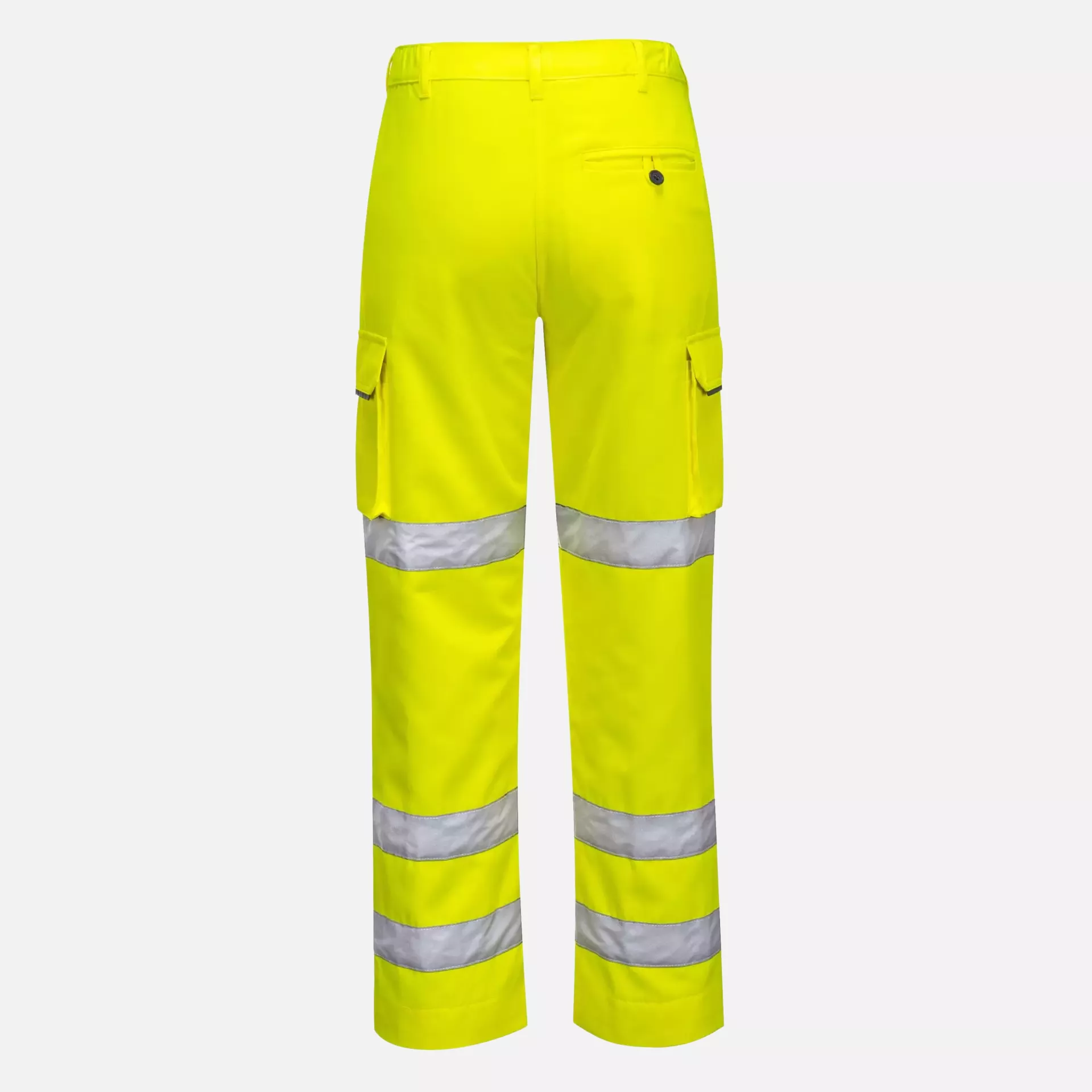 Portwest LW71YER, Warnschutz-Damen-Arbeitshose mit 3 Streifen, Gelb, image 2