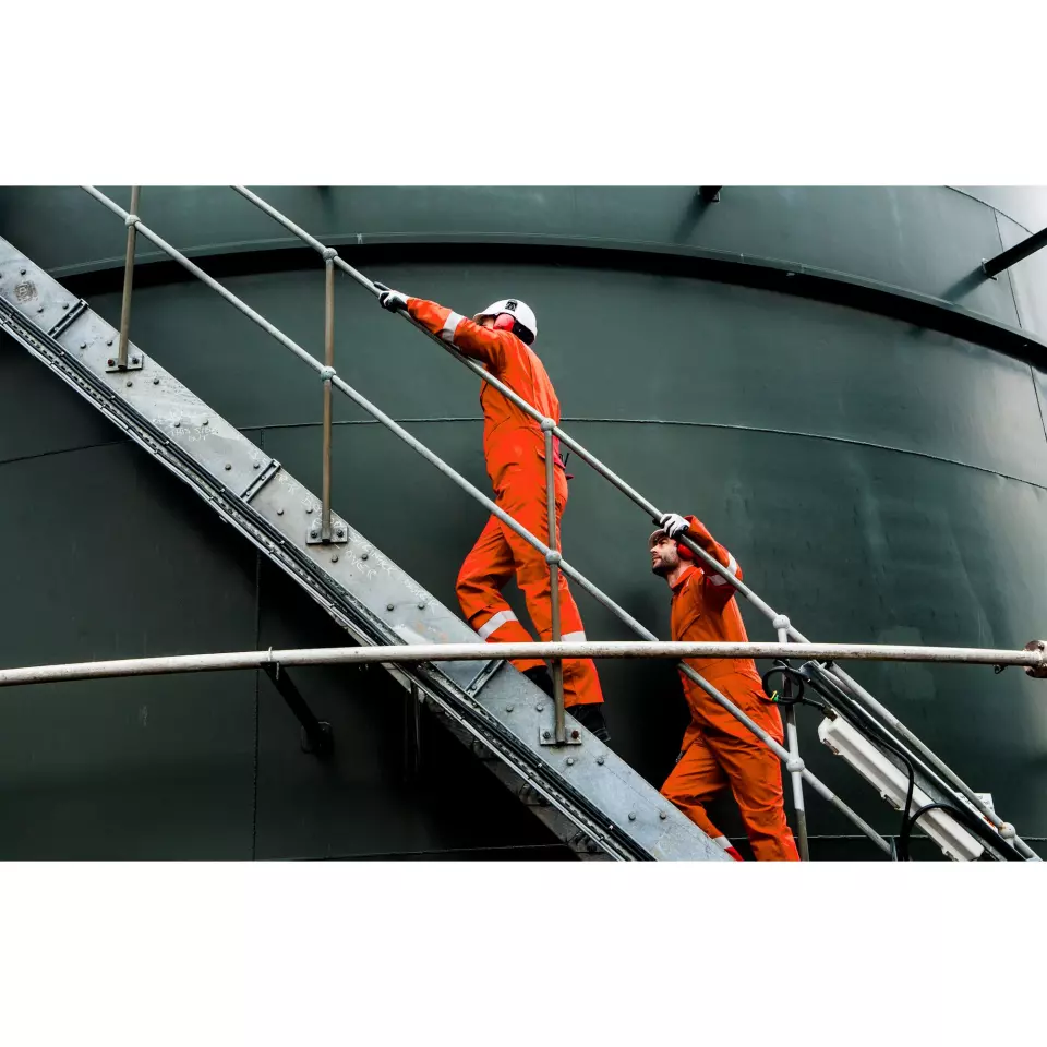 Portwest FR50ORR, Bizflame Work Anti-Static FR Coverall 350g, Orange, image 2, gallery thumbnail