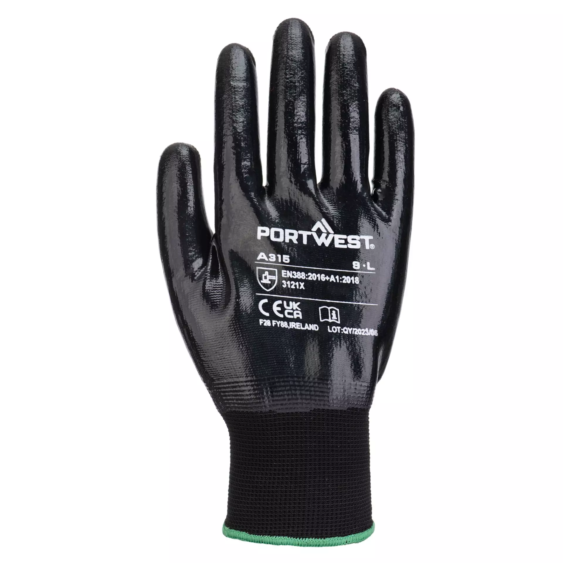 Portwest A315K8R, All-Flex Grip Glove, Black, image 1