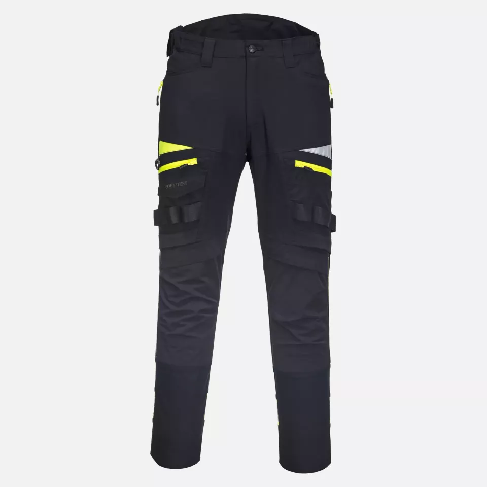 Portwest DX449BKR, DX4 Work Trousers, Black, image 1, gallery thumbnail