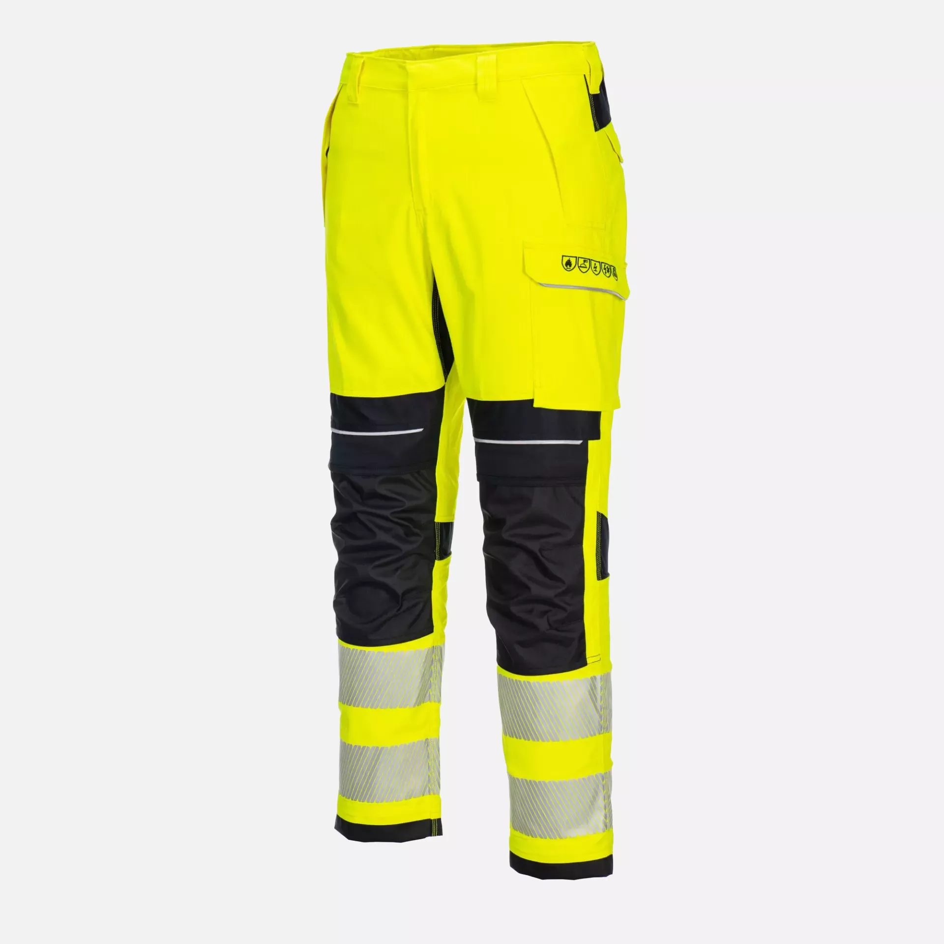 Portwest FR406YBR, PW3 FR Modaflame Hi-Vis Arbeitshose, Gelb/Schwarz, image 4