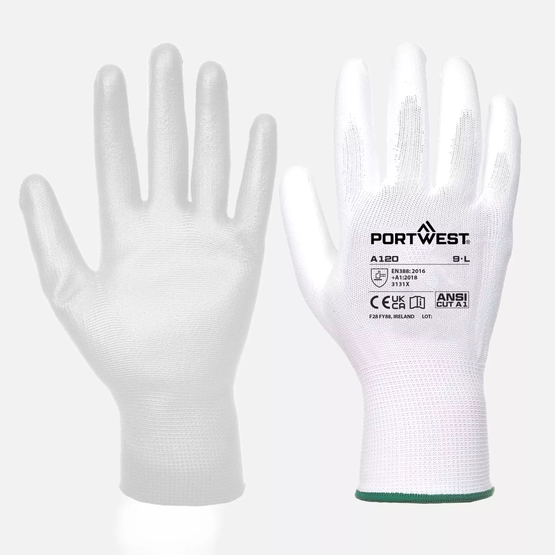 Portwest A120WHR, PU-Handschuh, Weiß, image 3