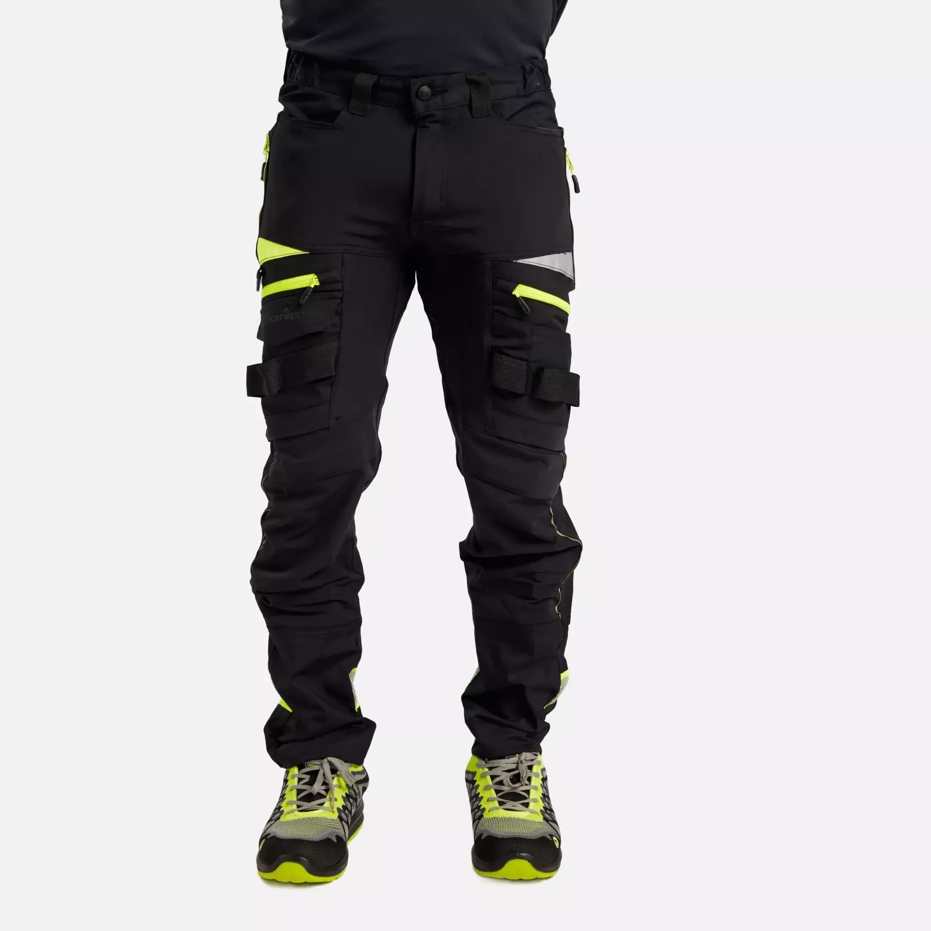 Portwest DX449BKR, DX4 Work Trousers, Black, image 3