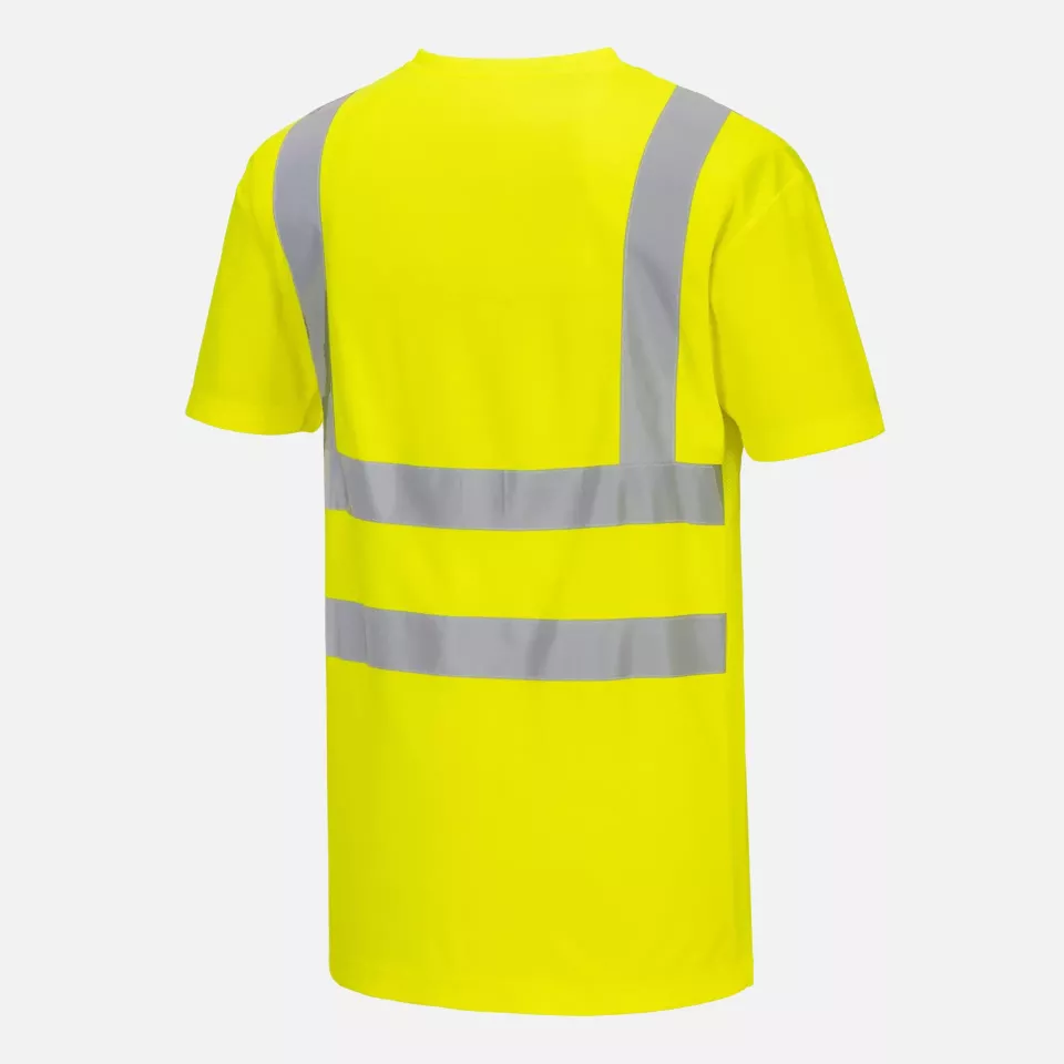 Portwest S179YER, Hi-Vis Cotton Comfort Mesh Insert T-Shirt S/S, Yellow, image 3, gallery thumbnail