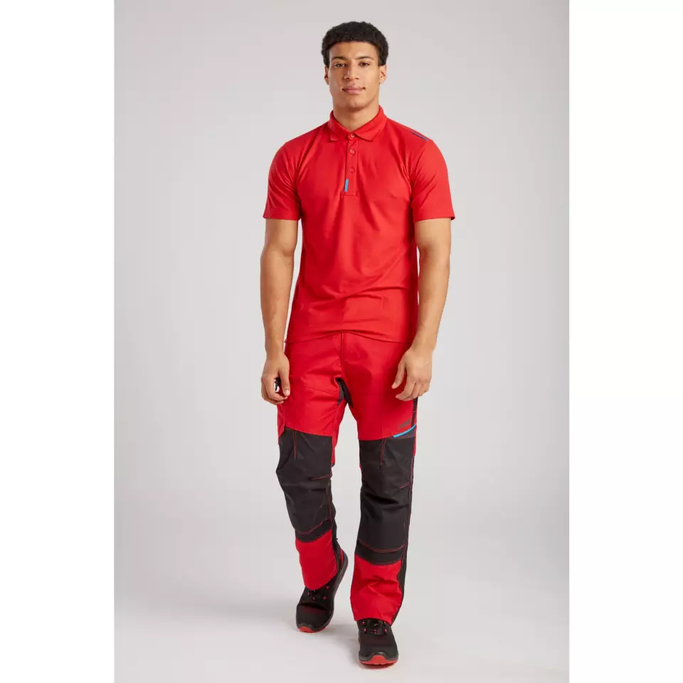 Portwest T720DRR, WX3 Polo Shirt, Deep Red, image 7, gallery thumbnail