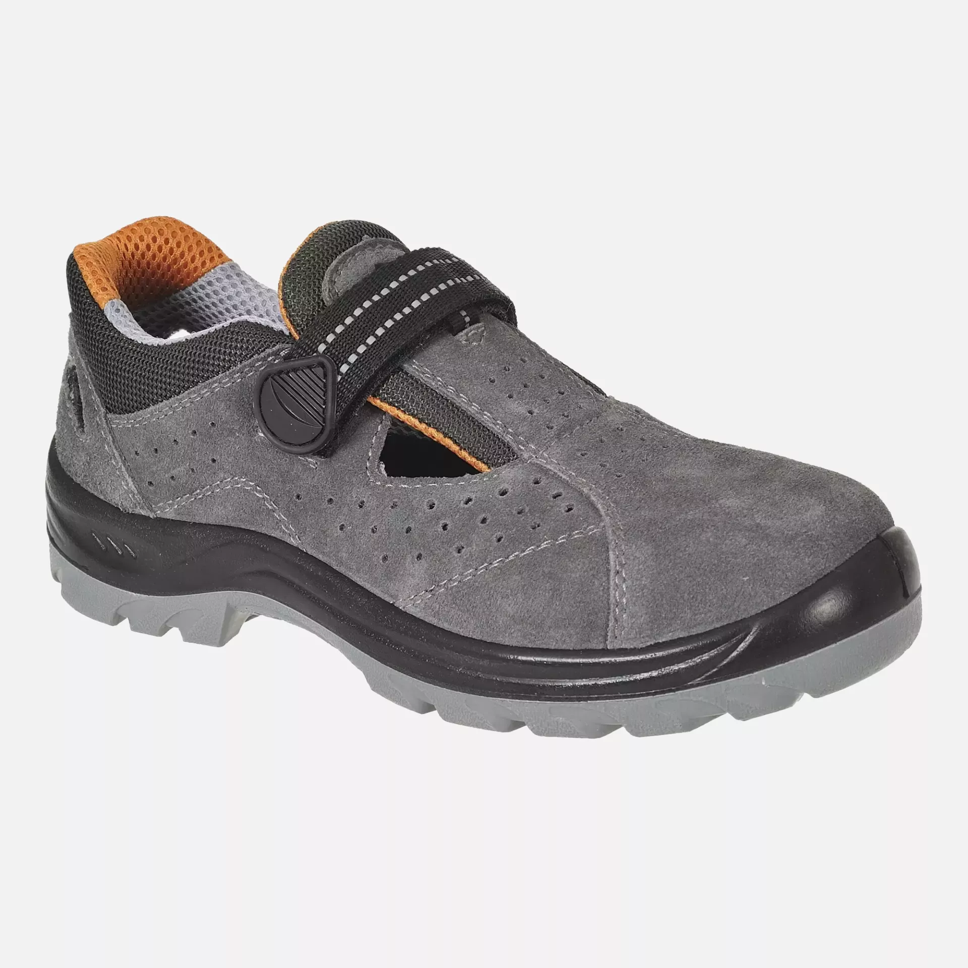 Portwest FW42GRR, Steel Cow Suede Leather Sandal S1 SR FO, Grey, image 3