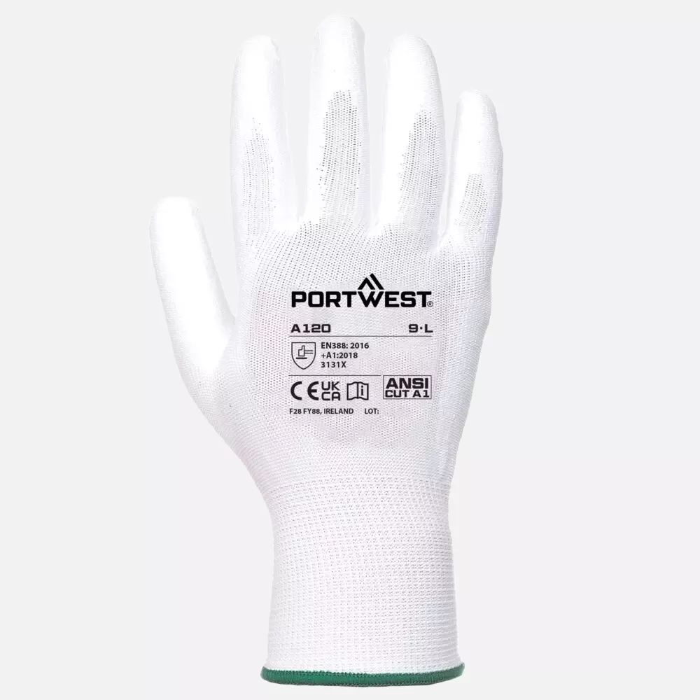 Portwest A120WHR, PU-Handschuh, Weiß, image 1