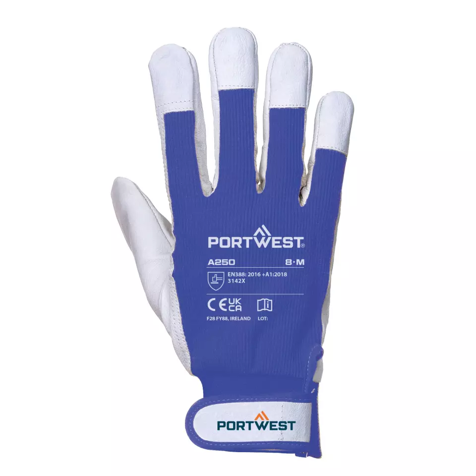 Portwest A250BLU, Tergsus Glove, Size M, Blue